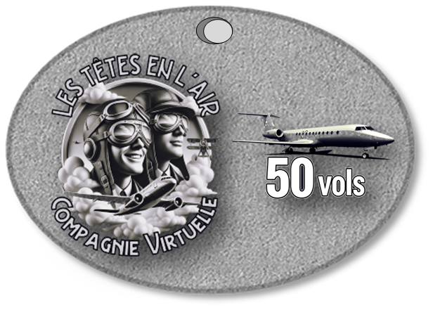 Obtenez cette récompense à votre 50ème vol !